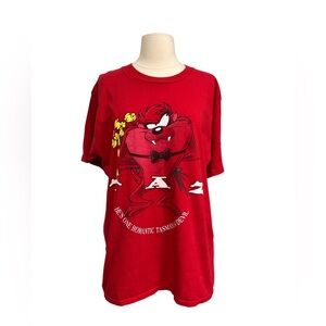 Vintage Taz Shirt AOP red - Size Large